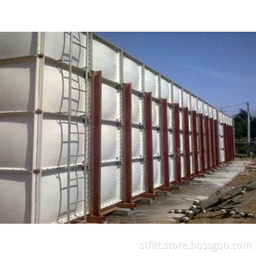 Square Plastic GRP Sectional Water Tanks For Mining , Corro